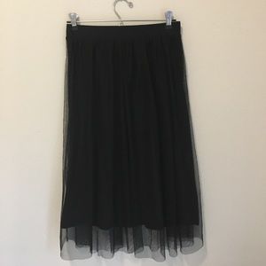 Tulle Midi Skirt