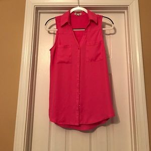 Hot pink dressy tank