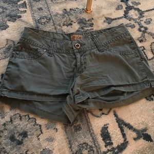 Teal blue/gray shorts