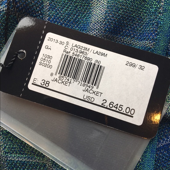 Giorgio Armani Blue/Green Sweater-Jacket - Picture 4 of 5