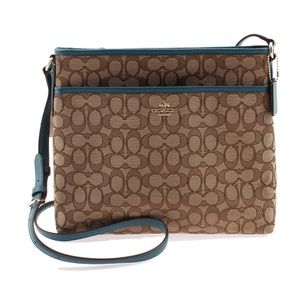 COACH Signature Atlantic Blue Cross Body Bag NWT