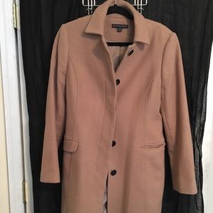 Camel Brooks Brothers wool-blend winter coat