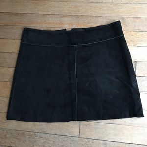 Arden B suede mini skirt