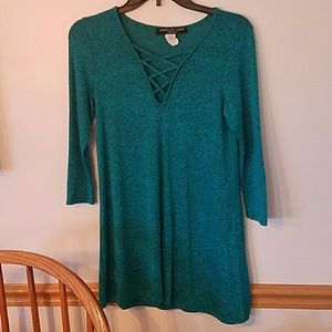 Sweater dress perfect with a set of leggings