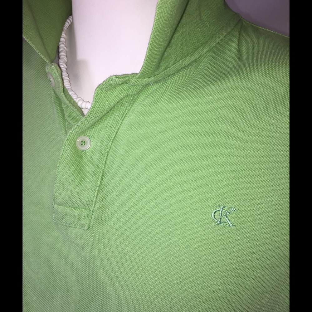 Men's Polo by Calvin Klein Apple Green