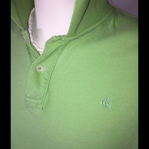 Men's Polo by Calvin Klein Apple Green