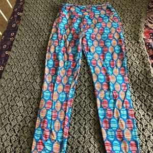 Lularoe one size leggings EASTER EGG pattern