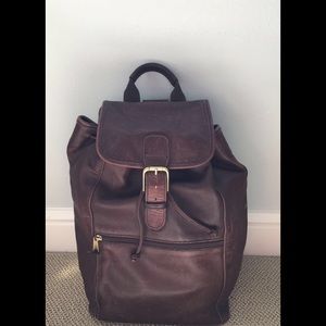 Leather Coach Backpack