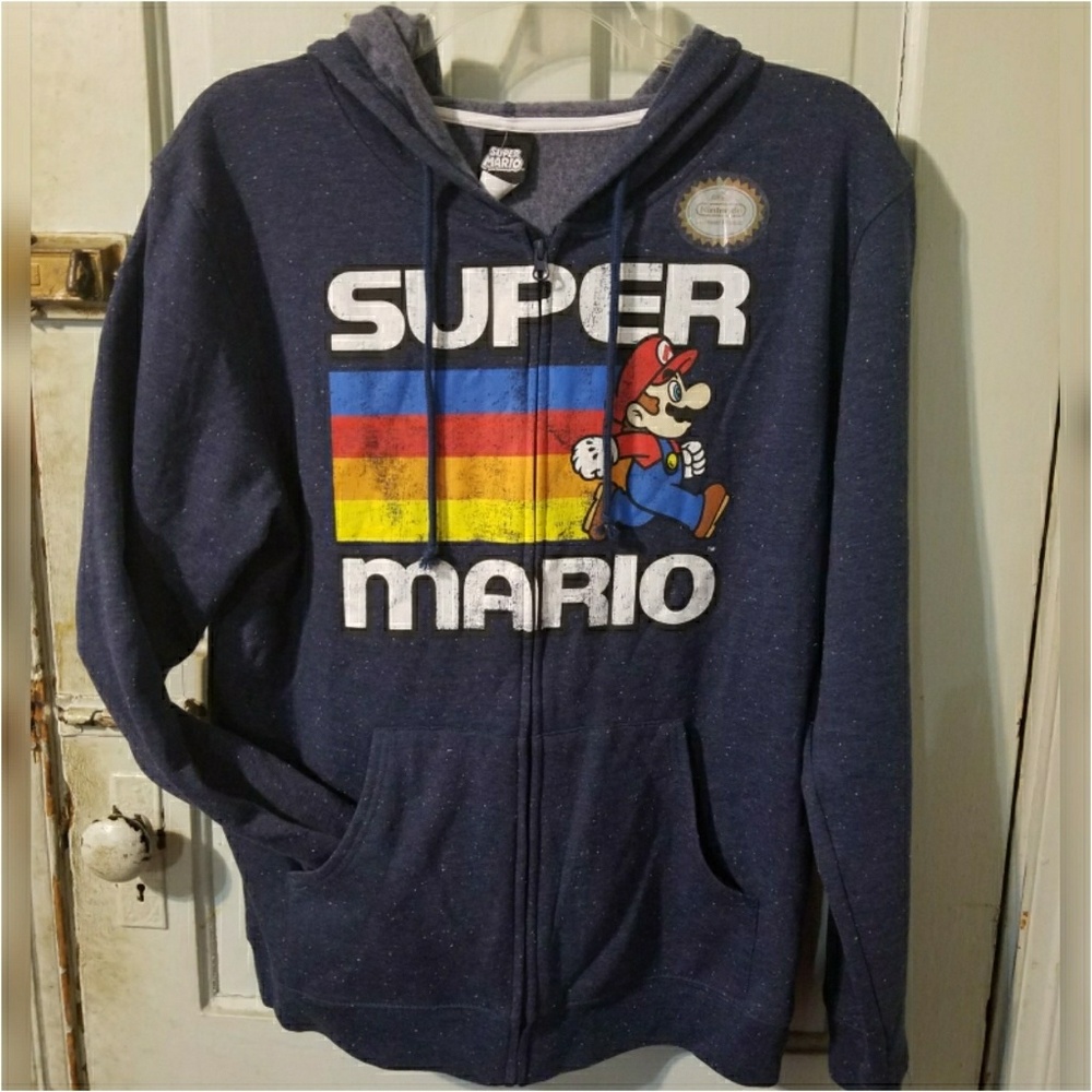 🚫SOLD🛇😎Super Mario Hoodie Sweater