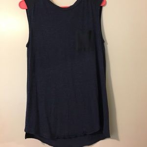 Loft navy blue tank top