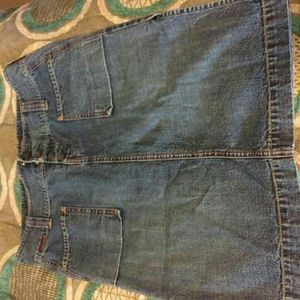 Jean mini skirt