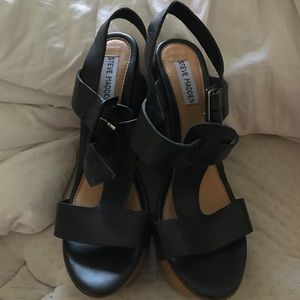 Black Steve Madden wedges