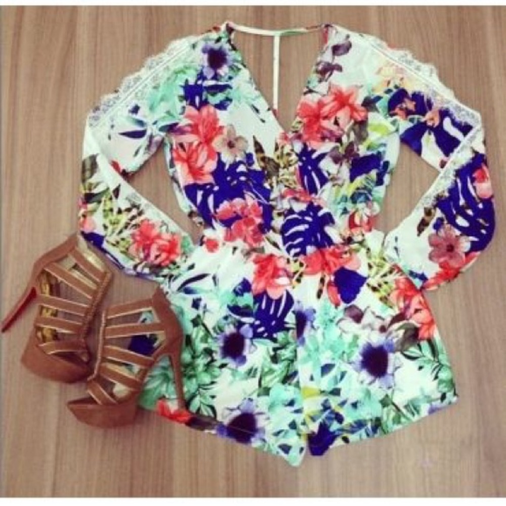 Floral romper!