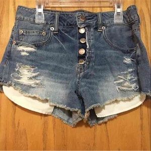 American Eagle High waisted festive shorts