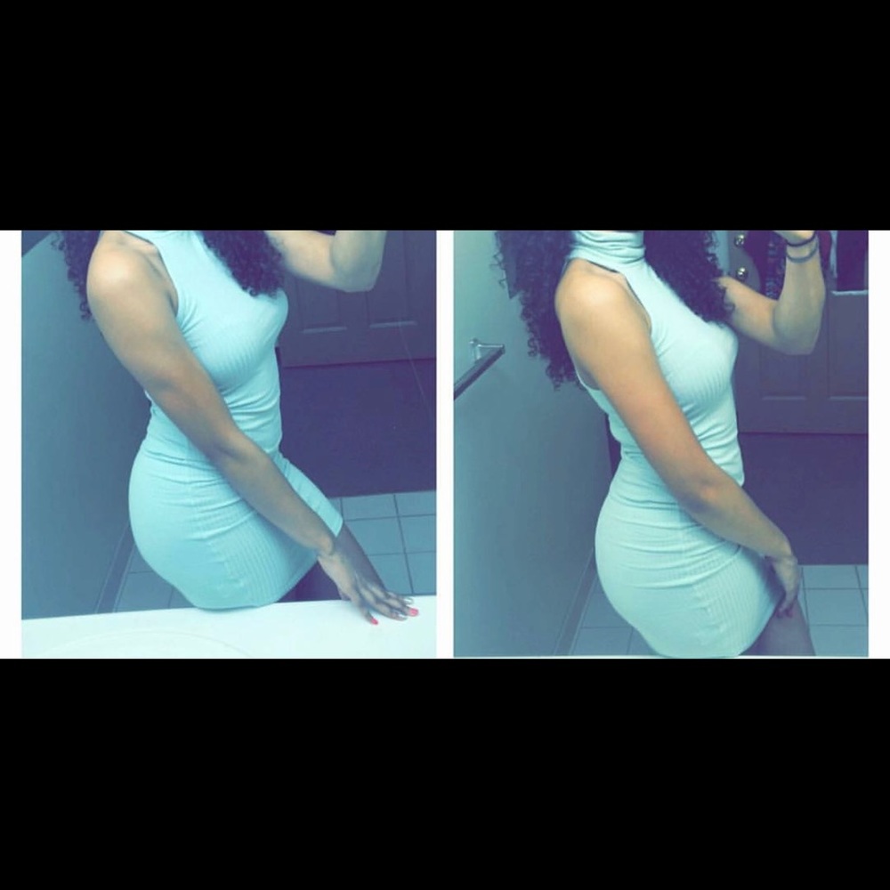 Torqoise bodycon😍😍