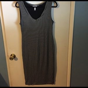 Leith Striped Midi-Dress