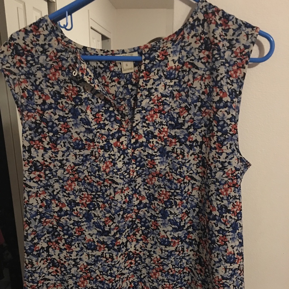 JCrew Floral short sleeve top