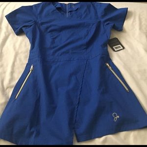 Blue scrub top