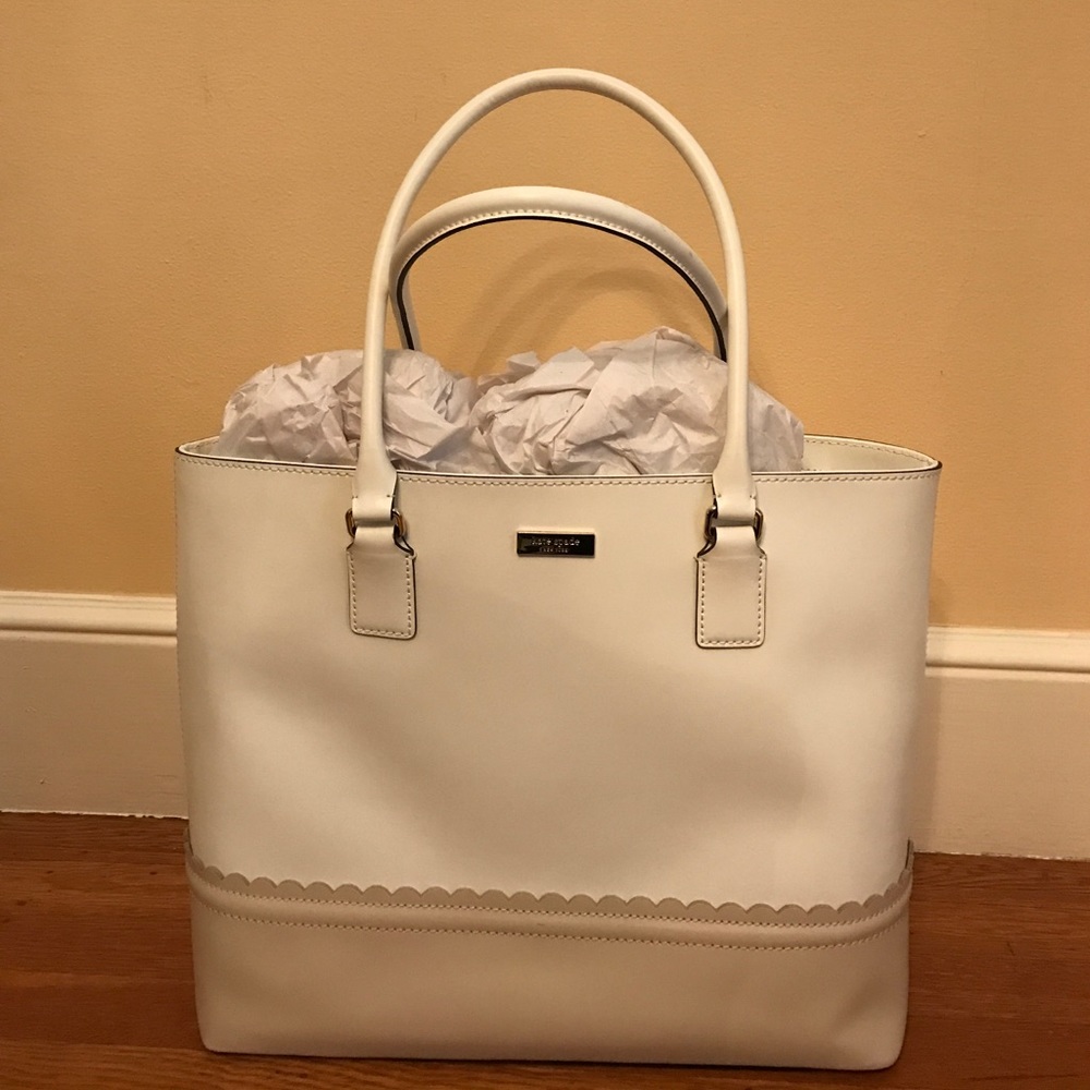 Kate Spade White Leather Bag