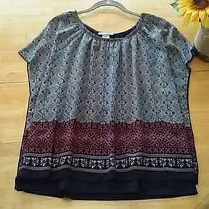 Black and Red Blouse