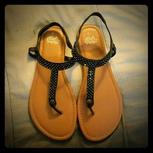 Black and sparkly Faded Glory sandles