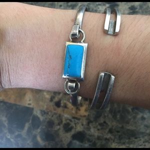 BUNDLE OF TWO-Sterling Silver Navajo Bracelets