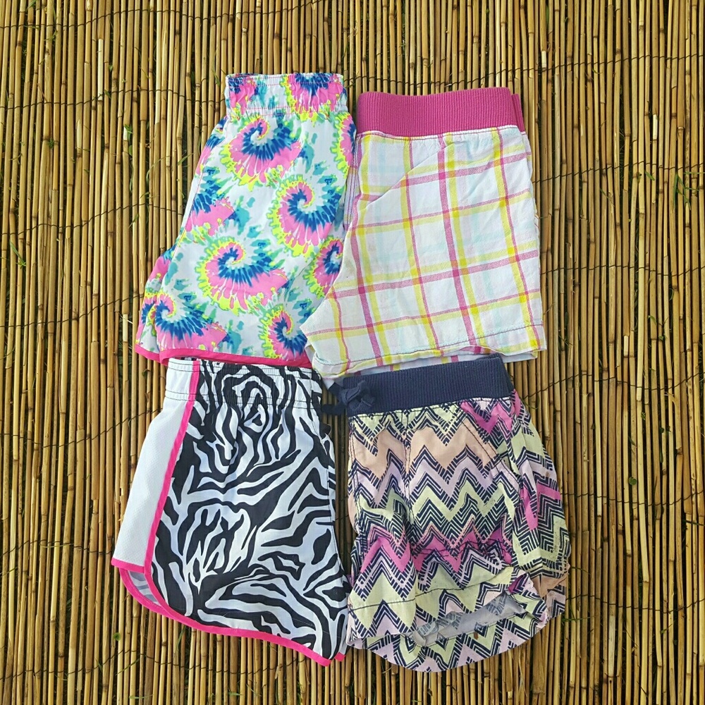 Four Pairs Super Cute Girls Summer Shorts!