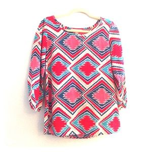 Miami Geometric Print Blouse