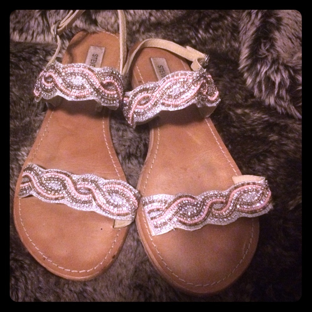 Steve Madden jeweled sandals size 8