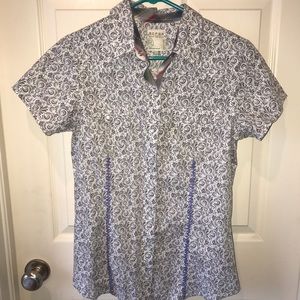 Roper Short Sleeved Western Pearl Snapped Shirt
