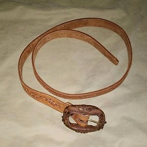 Vintage Leather/Wooden Belt Vintage Leather/Wooden Belt