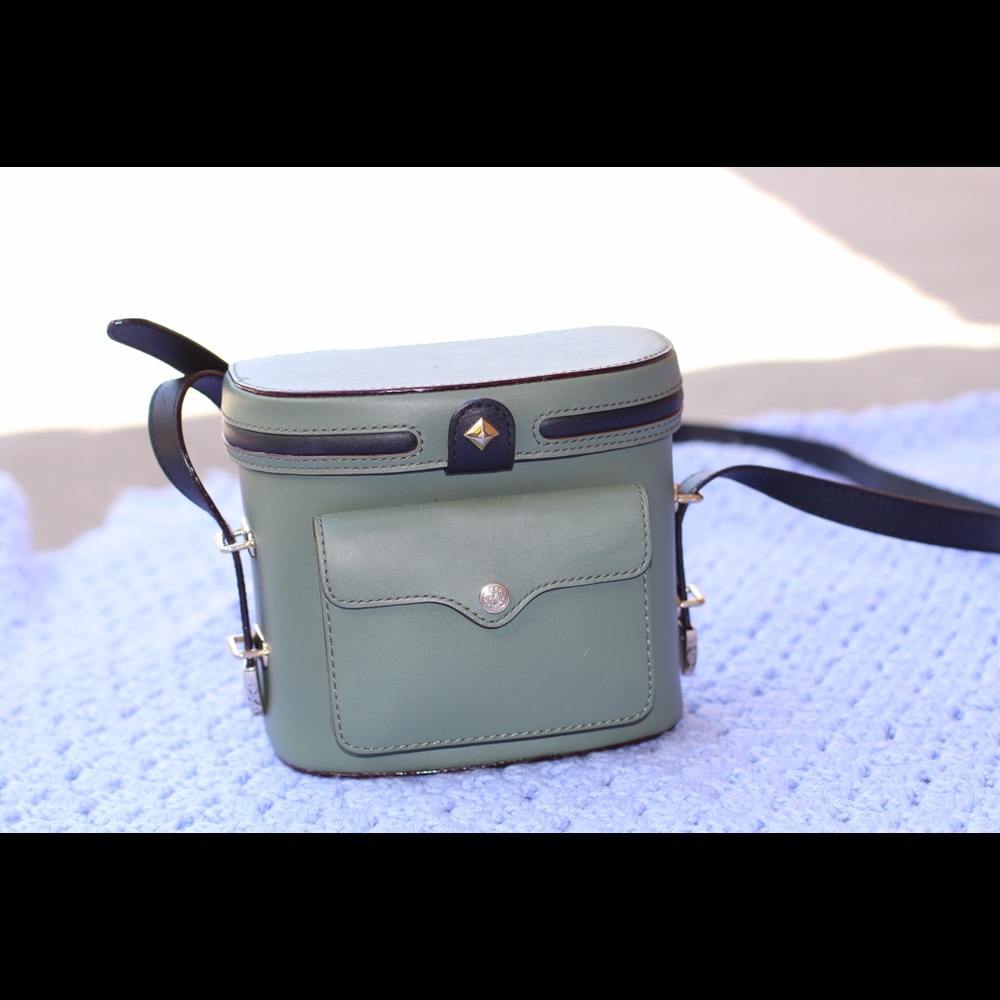 Rebecca Minkoff green camera crossbody bag