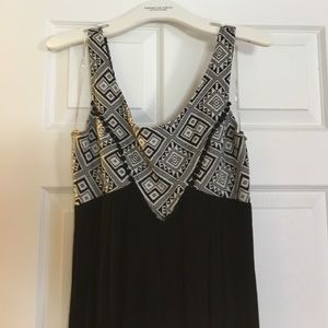 Black maxi dress with cut out back