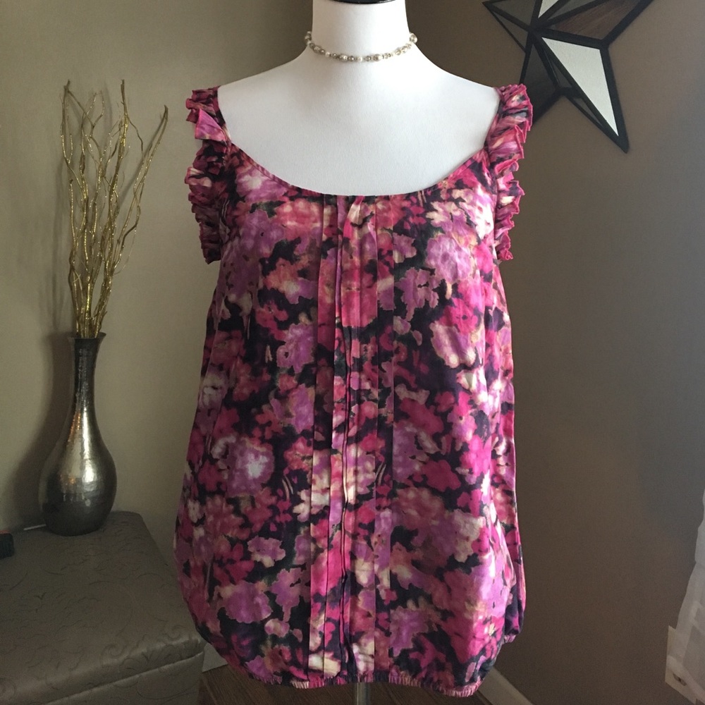 Ann Taylor LOFT floral print top