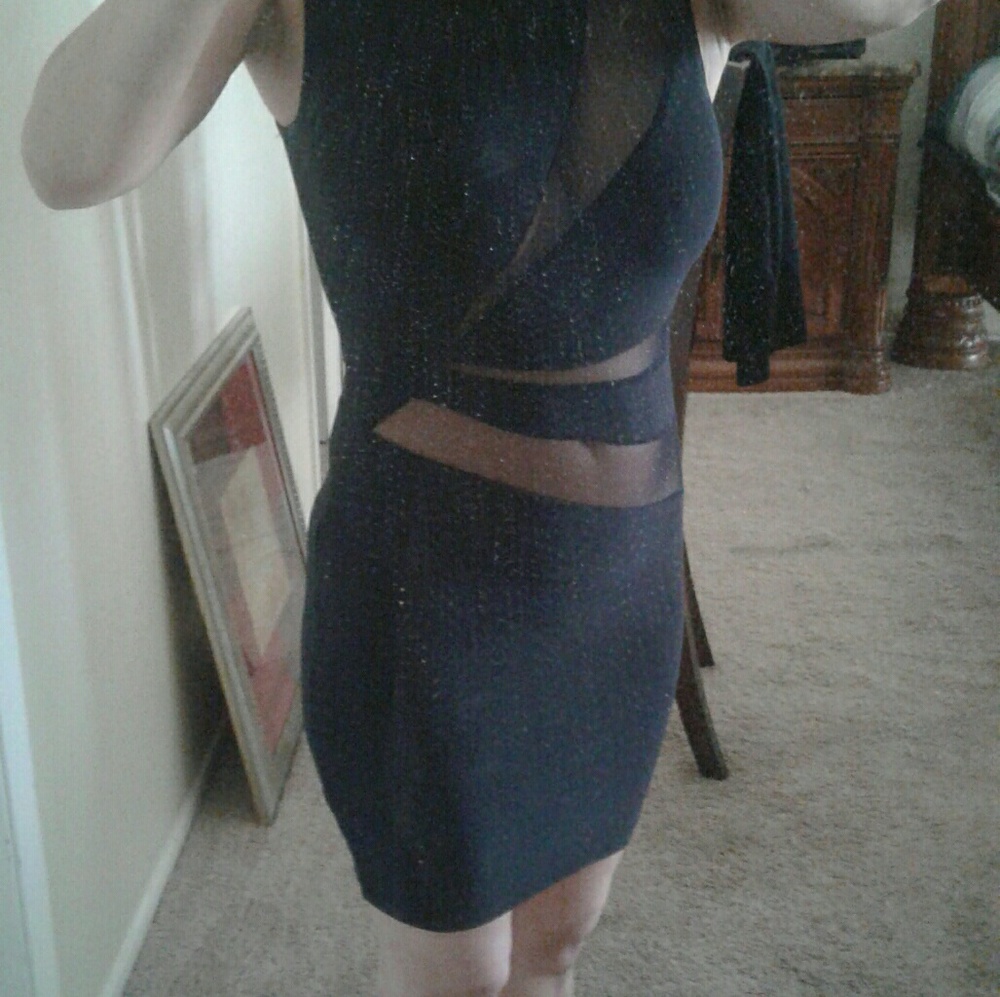 XS sexy black dress