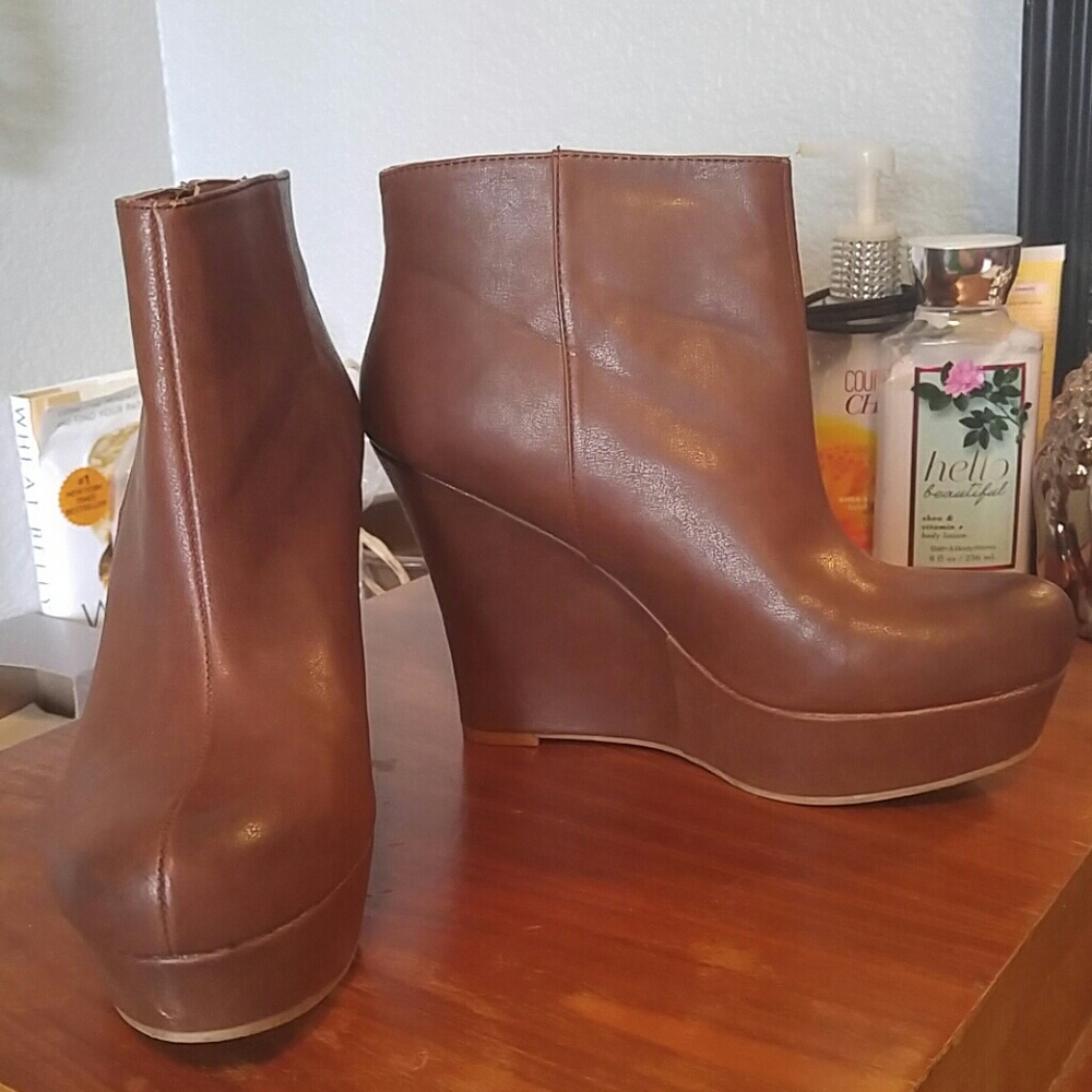 Target brand wedged bootie.