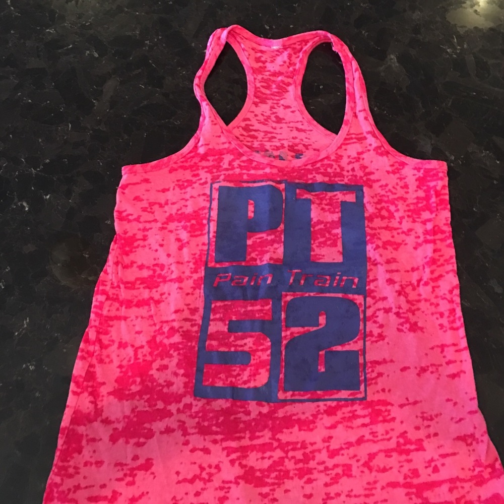 Bright pink burnout style  tank