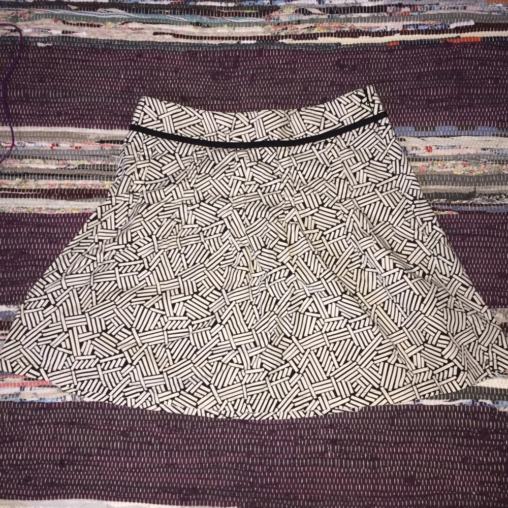 Patched Patterned Skirt