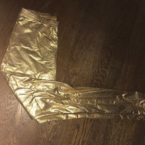 Gold American apparel leggings