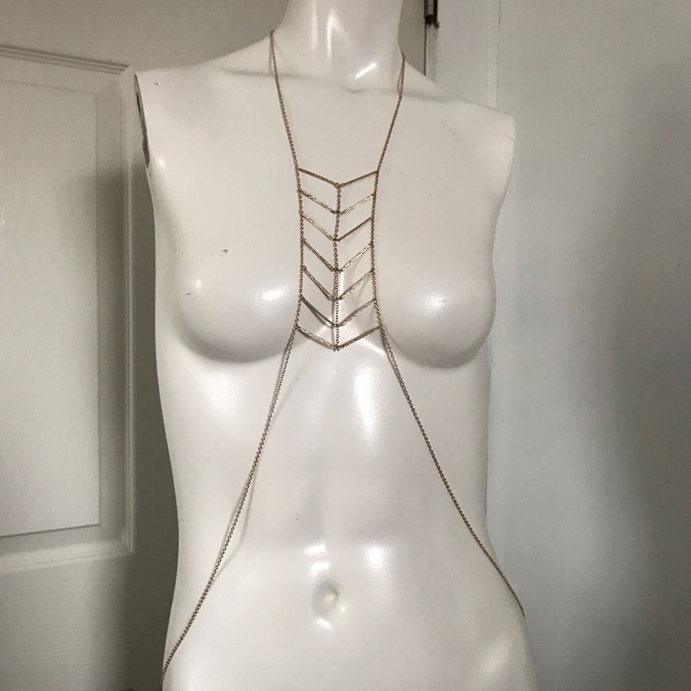 Gold bodychain
