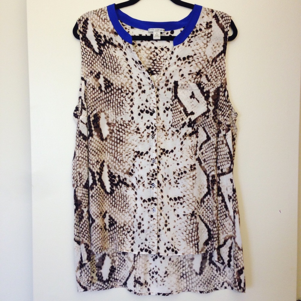 Snake Print Tank Top