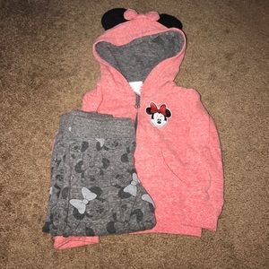 Mini mouse sweat suit