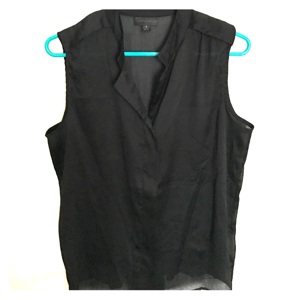 Dressy black tank top