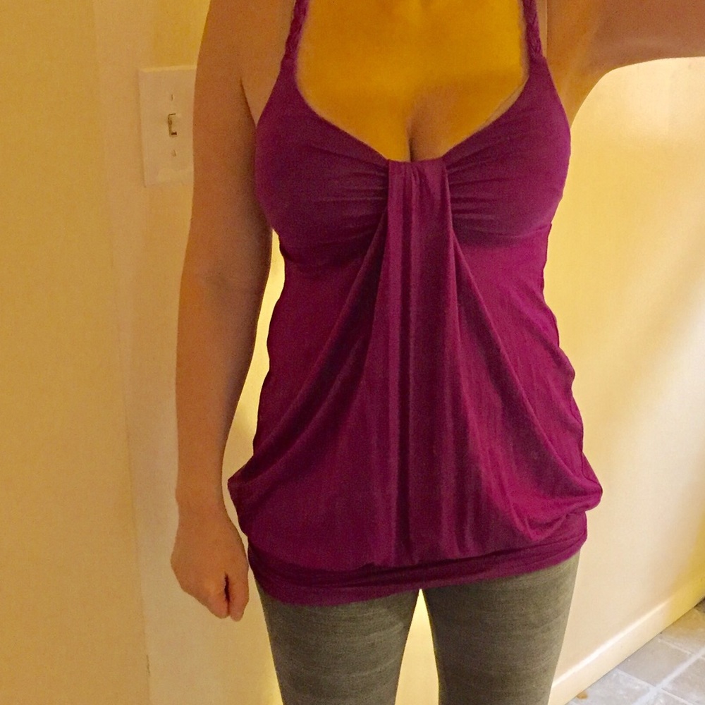Fuschia tunic top
