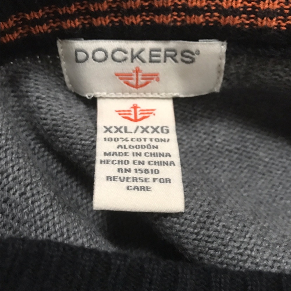 Black and grey dockers sweater