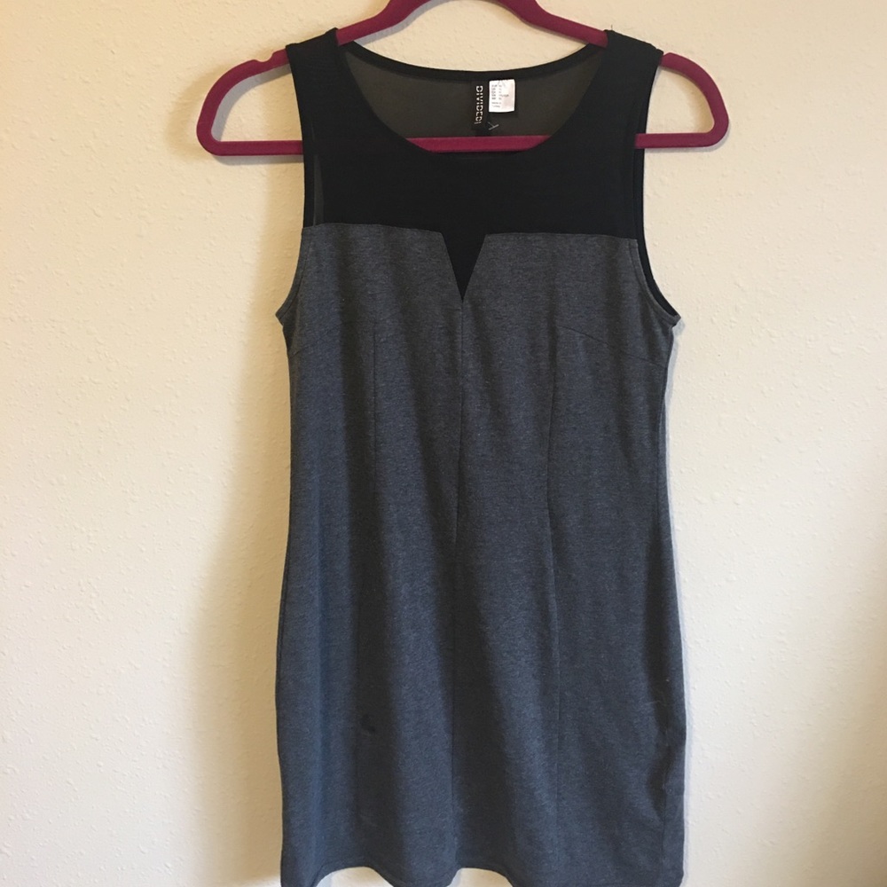 Black and Grey mesh dress
