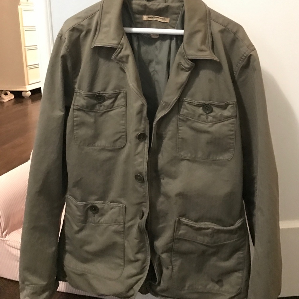 John varvatos olive green jacket