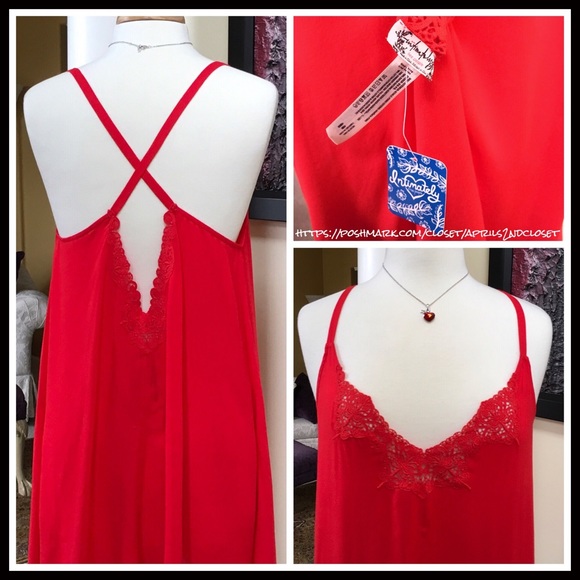 FREE PEOPLE Red Mini Swing Slip Dress - Picture 5 of 8