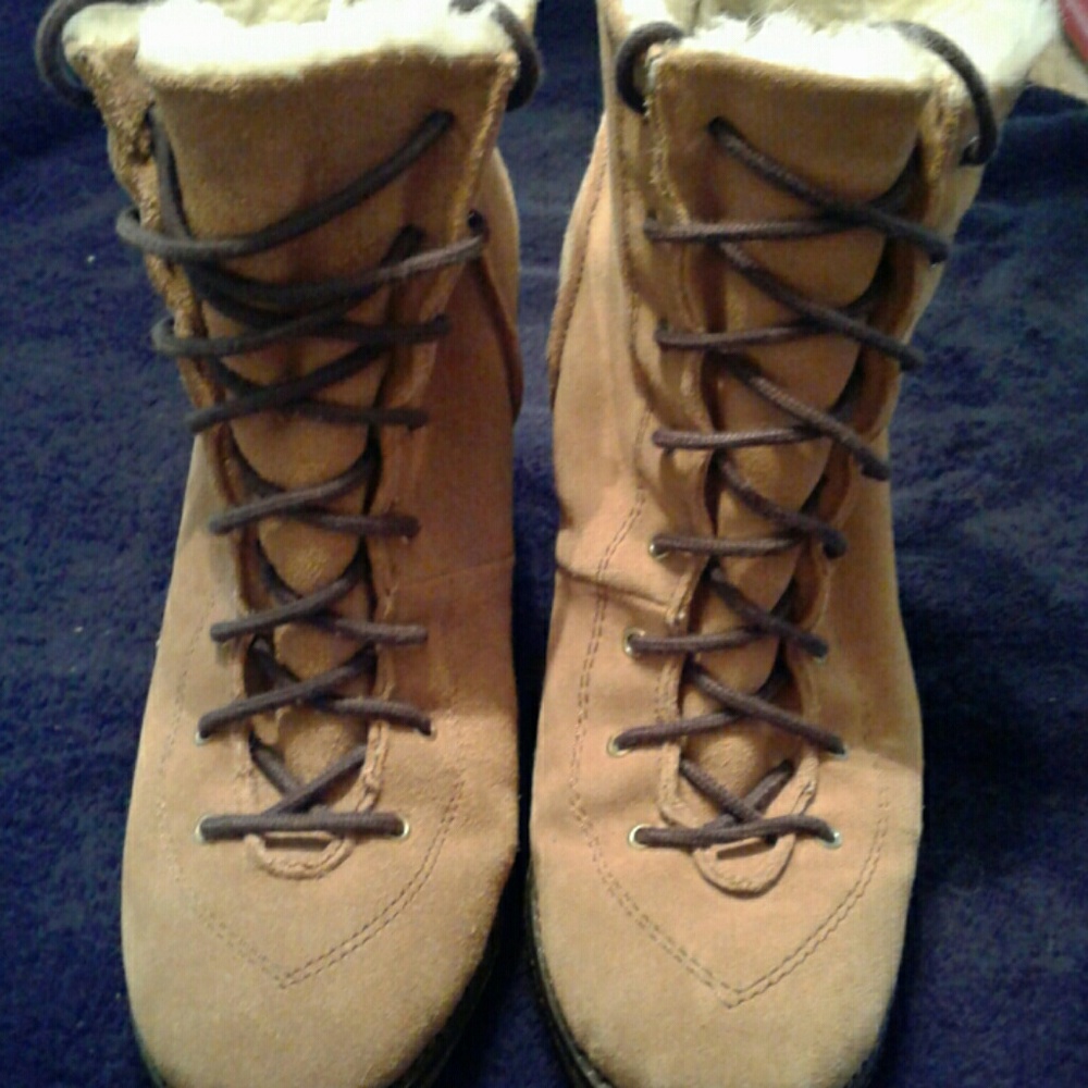 Michael Kors lace up boots