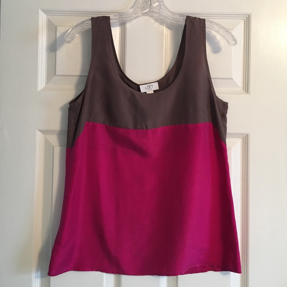Ann Taylor LOFT silk dress tank top
